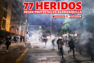 77 heridos