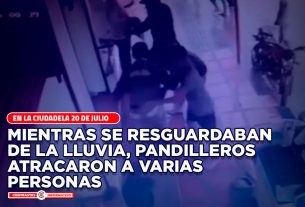 pandilleros lluvia atraco