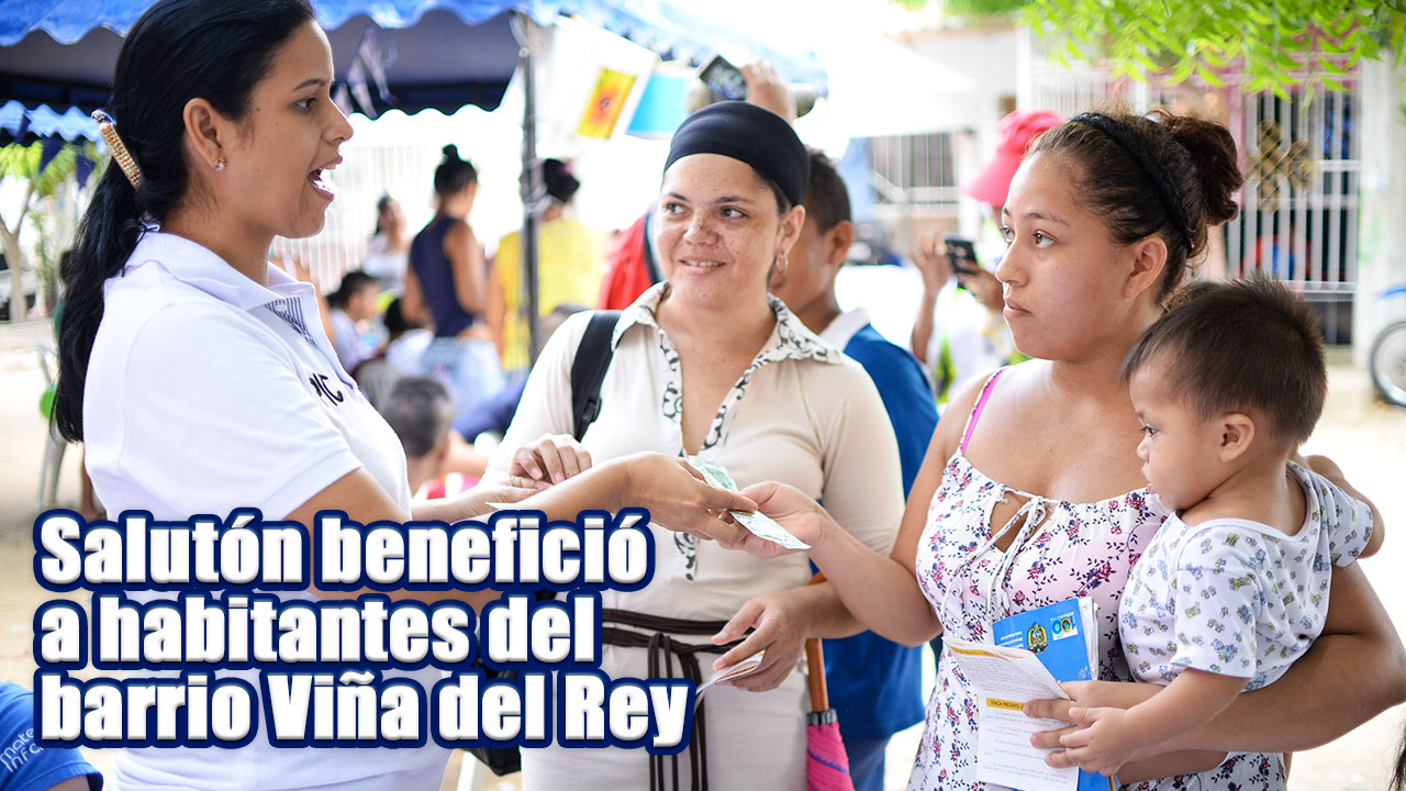 Salutón benefició a los habitantes del barrio Viña del Rey en Soledad